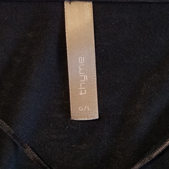 Thyme Maternity Black Nursing Top, Large - Picture 5 of 6